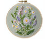 Meadow of White Daisies and Purple Lavender Hand Embroidery Pattern, Daisies Pattern